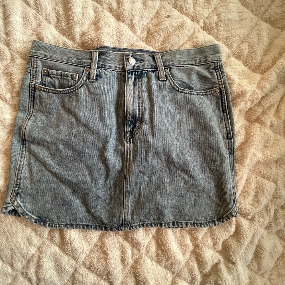 Pistola Blue Mini Skirt Casual Style
